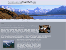 Tablet Screenshot of newzealandfrontiers.com